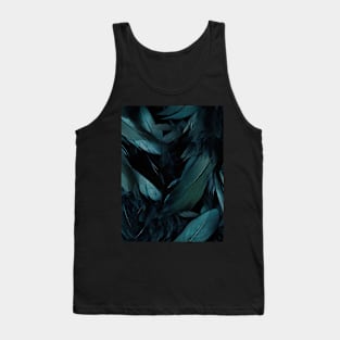 Whispers of Blue Feathers Tank Top